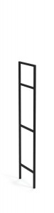CADRU MOBILIER MODULAR MOBIUS, NEGRU, 145X34 CM, METAL, STIL MODERN
