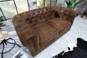 CANAPEA 2 LOCURI, MARO ANTIC STIL ENGLEZESC, CHESTERFIELD, DESIGN VINTAGE, ARTIM GROUP SELECTION - Img 6