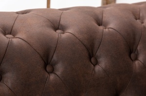 CANAPEA 3 LOCURI, CHESTERFIELD II 210CM, CULOARE MARO, DESIGN VINTAGE, ARTIM GROUP SELECTION - Img 7