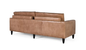 CANAPEA 3 LOCURI FUREX 220CM, REALIZATA DIN PIELE NATURALA, CULOARE CAMEL, GINER Y COLOMER - Img 2