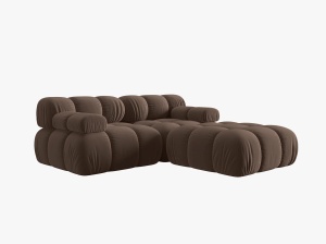 CANAPEA BELLIS, 3 LOCURI, 188 CM, DIVERSE CULORI SI MATERIALE, DESIGN DEOSEBIT - Img 2