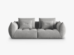 CANAPEA BLOOM, 3 LOCURI, 232 CM, DIVERSE CULORI SI MATERIALE, DESIGN DEOSEBIT - Img 2