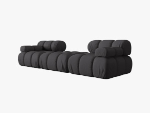 CANAPEA/COLTAR MODULAR BELLIS, 3 LOCURI, 188 CM, ESPRESSO 15, TAPITERIE DIN CATIFEA 3D, DESIGN DEOSEBIT - Img 7
