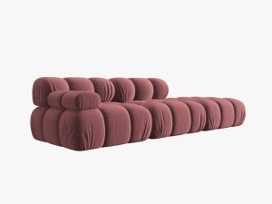 CANAPEA/COLTAR MODULAR BELLIS DREAPTA, 3 LOCURI, 282 CM, ROZ 63, TAPITERIE DIN CATIFEA, DESIGN DEOSEBIT - Img 3