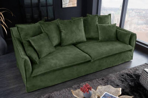 CANAPEA CONFORTABILA 200CM, 3 LOCURI , CATIFEA VERDE INCHIS, STIL MODERN, ARTIM GROUP SELECTION - Img 2