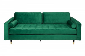 CANAPEA CONFORTABILA, 225CM, TAPITATA IN CATIFEA, VERDE SMARALD, ARTIM GROUP SELECTION - Img 6