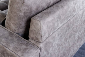 CANAPEA, COZY 220CM, MICROFIBRA, GRI ANTICHIZAT, COD 42139, DESIGN EXCLUSIVIST - Img 3