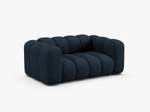 CANAPEA CU 2 LOCURI LUPIN 170, ALBASTRU DESCHIS, CU TAPITERIE DIN TEXTIL BOUCLE BALOO MICADONI - Img 2