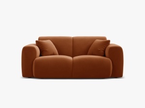 CANAPEA CU 2 LOCURI, MOLINO, 170 CM, CARAMIZIU, CU TAPITERIE DIN TEXTIL CATIFEA VELVET CASINO, MICADONI