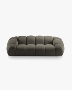 CANAPEA CU 3 LOCURI DIANA, GRI, 234X114 CM, TAPITAT CU TAPITERIE DIN TEXTIL 3D SONIC, MICADONI