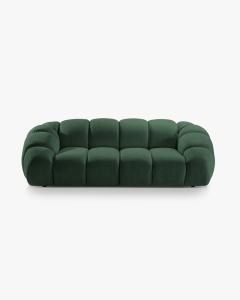 CANAPEA CU 3 LOCURI DIANA, VERDE, 234X114 CM, TAPITAT CU TAPITERIE DIN TEXTIL 3D SONIC, MICADONI