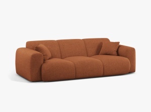 CANAPEA CU 3 LOCURI, MOLINO, 235 CM, CARAMIZIU, CU TAPITERIE DIN TEXTIL CHENILLE EDEN, MICADONI - Img 2