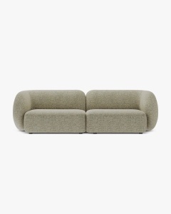 CANAPEA CU 4 LOCURI KATE, MELANJ VERDE MUSCHI, 243X99 CM, TAPITAT CU TAPITERIE DIN TEXTIL STRUCTURAT PUENTE, MICADONI - Img 2