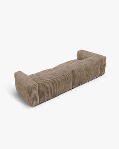 CANAPEA CU 4 LOCURI, MARTINA, GHINDA, 320 CM, CU TAPITERIE DIN TEXTIL CORDOI TILIA, MICADONI - Img 3