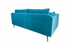 CANAPEA DIN CATIFEA ALBASTRA FAMOUS 39024 - DESIGN MODERN - Img 3