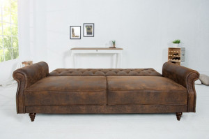 CANAPEA EXTENSIBILA,220CM, TAPITAT IN PIELE ECO, MARO ANTIC, ARTIM GROUP SELECTION - Img 3