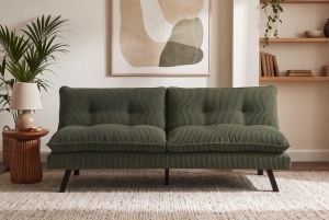 CANAPEA EXTENSIBILA COCO 190CM, 3 LOCURI, REALIZATA DIN LEMN SI CATIFEA RAIAT, DE CULOARE VERDE, ARTIM GROUP SELECTION - Img 9