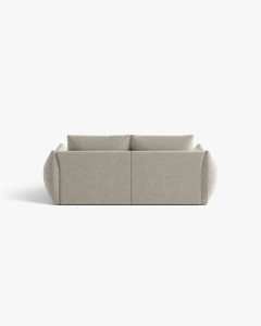 CANAPEA EXTENSIBILA CU 3 LOCURI, BLOOM, 232 CM, GRI DESCHIS, CU TAPITERIE DIN TEXTIL STRUCTURAT WIND, MICADONI - Img 4