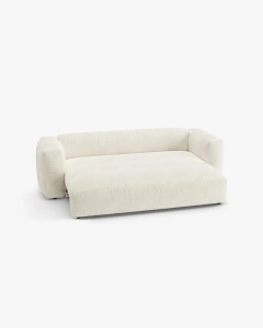 CANAPEA EXTENSIBILA, CU 3 LOCURI, MARTINA, FILDES, 264 CM, CU TAPITERIE DIN TEXTIL BOUCLE MONET, MICADONI - Img 3