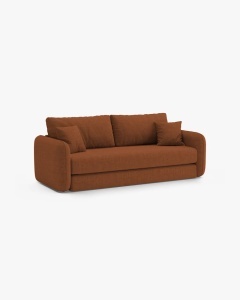 CANAPEA EXTENSIBILA DORMI, CARAMIZIU, 225X94 CM, TAPITAT CU TAPITERIE DIN TEXTIL STRUCTURAT MOLYBDEN, MICADONI - Img 3