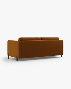 CANAPEA EXTENSIBILA GLORIA, CU 2 LOCURI, MARO, 102X206 CM, TAPITAT CU TAPITERIE DIN TEXTIL CATIFEA SALVADOR, MICADONI - Img 4