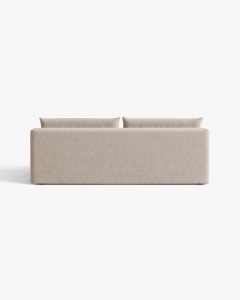 CANAPEA EXTENSIBILA HENA, CU 3 LOCURI, CAPPUCCINO, 205X112 CM, TAPITAT CU TAPITERIE DIN TEXTIL STRUCTURAT MOLYBDEN, MICADONI - Img 6