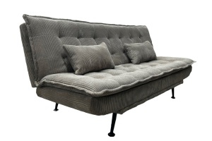 CANAPEA EXTENSIBILA, JAZZ 195CM, 3 LOCURI, MATERIAL CATIFEA RAIAT, CULOARE GRI/MARO, ARTIM GROUP SELECTION - Img 2