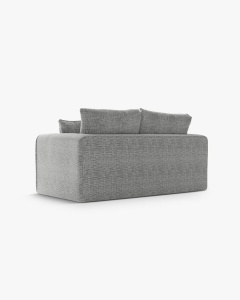 CANAPEA EXTENSIBILA LIDO, GRI CALD, 158X69 CM, TAPITAT CU TAPITERIE DIN TEXTIL STRUCTURAT BALTIMORE, MICADONI - Img 3