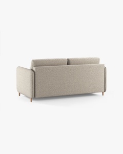 CANAPEA EXTENSIBILA SIMO, NISIPIU, 225X94 CM, TAPITAT CU TAPITERIE DIN TEXTIL STRUCTURAT BABEL, MICADONI - Img 5