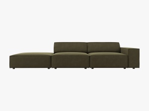 CANAPEA JODIE, STANGA, 3 LOCURI, 262 CM, DIVERSE CULORI SI MATERIALE, DESIGN DEOSEBIT - Img 12