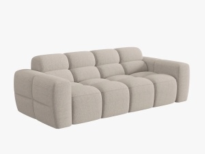 CANAPEA LISA, 3 LOCURI, 216 CM, BEJ 05, TAPITERIE DIN STOFA, DESIGN DEOSEBIT - Img 1