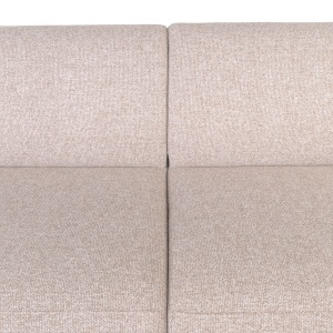 CANAPEA LIVING LANDMARK 240CM, DIN METAL, LEMN SI TEXTIL, DE CULOARE BEJ, DESIGN MODERN - Img 6