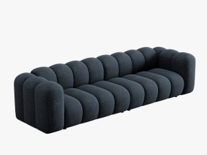 CANAPEA LUPIN, 4 LOCURI, 288 CM, ALBASTRU ROYAL 86, TAPITERIE CHENILLE, DESIGN DEOSEBIT - Img 3