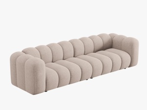 CANAPEA LUPIN, 4 LOCURI, 288 CM, BEJ 30, TAPITERIE CHENILLE, DESIGN DEOSEBIT - Img 3
