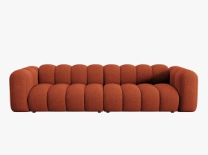 CANAPEA LUPIN, 4 LOCURI, 288 CM, SCORTISOARA 44, TAPITERIE CHENILLE, DESIGN DEOSEBIT - Img 2