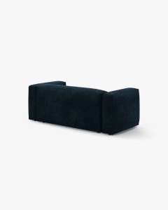 CANAPEA MARTINA, CU 2 LOCURI, ALBASTRU INCHIS, 200 CM, CU TAPITERIE DIN TEXTIL CATIFEA VOGUE, MICADONI - Img 3
