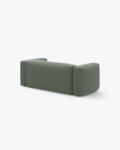CANAPEA MARTINA, CU 2 LOCURI, VERDE MUSCHI, 200 CM, CU TAPITERIE DIN TEXTIL STRUCTURAT BOSTON, MICADONI - Img 3