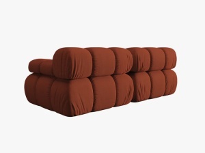 CANAPEA MODULA BELLIS, CU 2 LOCURI, CARAMIZIE, CU TAPITERIE DIN TEXTIL 3D SONIC, MICADONI - Img 4