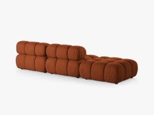 CANAPEA MODULAR BELLIS, PE STANGA, CARAMIZIE, CU TAPITERIE DIN TEXTIL STRUCTURAT LIBERTY, MICADONI - Img 3