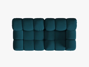 CANAPEA MODULARA BELLIS, 2 LOCURI, 188 CM, BLEUMARIN 87, TAPITERIE DIN CATIFEA 3D, DESIGN DEOSEBIT - Img 4
