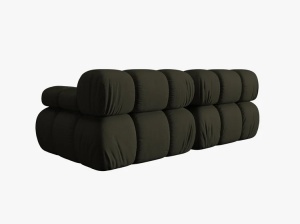 CANAPEA MODULARA BELLIS, CU 2 LOCURI, VERDE AMAZON, CU TAPITERIE DIN TEXTIL 3D SONIC, MICADONI - Img 4