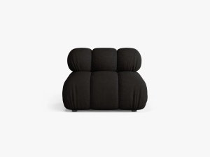 CANAPEA MODULARA BELLIS, NEGRU, CU TAPITERIE DIN TEXTIL LIBERTY, MICADONI