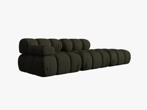 CANAPEA MODULARA BELLIS, PE DREAPTA, VERDE AMAZON, CU TAPITERIE DIN TEXTIL 3D SONIC, MICADONI - Img 2