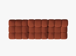 CANAPEA MODULARA BELLIS, PE STANGA, CARAMIZIE CU TAPITERIE DIN TEXTIL 3D SONIC, MICADONI - Img 3