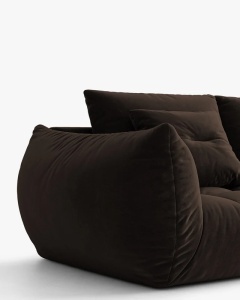 CANAPEA MODULARA BLOOM, MARO INCHIS, 232 CM, CU TAPITERIE DIN TEXTIL CATIFEA BLUVEL, MICADONI - Img 5