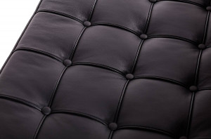 CANAPEA NEAGRA DIN PIELE NATURALA BARCELON PRESTIGE PLUS STIL MODERN - Img 4