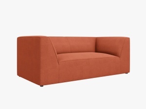 CANAPEA RUBY, CU 2 LOCURI, CORAI, CU TAPITERIE DIN TEXTIL STRUCTURAT OTTAWA, MICADONI - Img 2