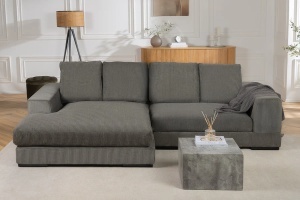 CANAPEA STANGA/DREAPTA, BABYLON 270CM, MATERIAL RAIAT, CULOARE GRI, ARTIM GROUP SELECTION - Img 4