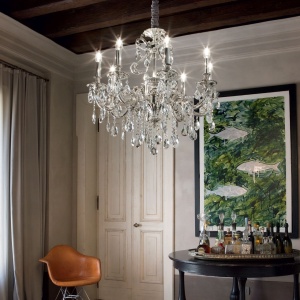 CANDELABRU GIOCONDA SP8, ARGINTIU, DIN METAL, STIL CLASIC - Img 2