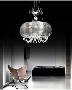 CANDELABRU MODERN SESILIA W4 DIN CRISTAL SI METAL DESIGN DEOSEBIT - Img 4